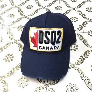 Dsquared2 DSQ2 Canada Maple Leaf Embroidered Navy Baseball Cap