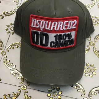 Dsquared2 ICON Patch Logo Army Green Baseball Cap