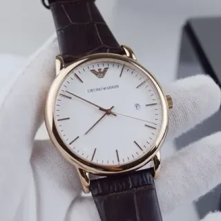 Emporio Armani Brown Gold Minimalist Dress Quartz Watch