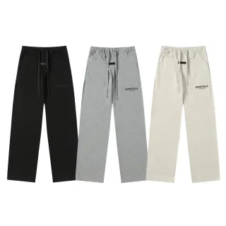 Fear of God Essentials Black Gray Relaxed Fit Elastic Waist Sweatpant