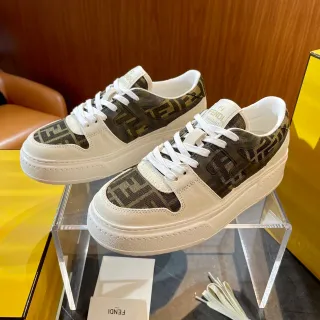 Fendi FF Monogram Platform Lifestyle Sneakers