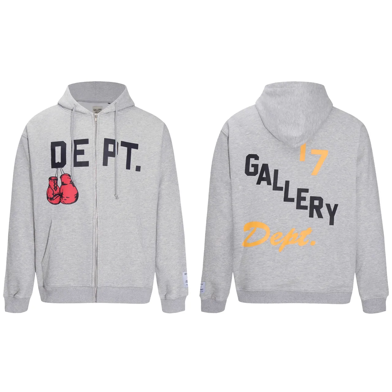 Gallery Dept Graphic Print Full-Zip Hoodie 3