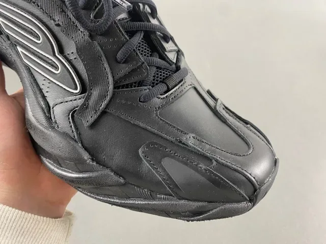 All-Black Sculpted Sole Lifestyle Sneaker 2