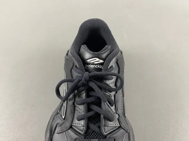 All-Black Sculpted Sole Lifestyle Sneaker 6