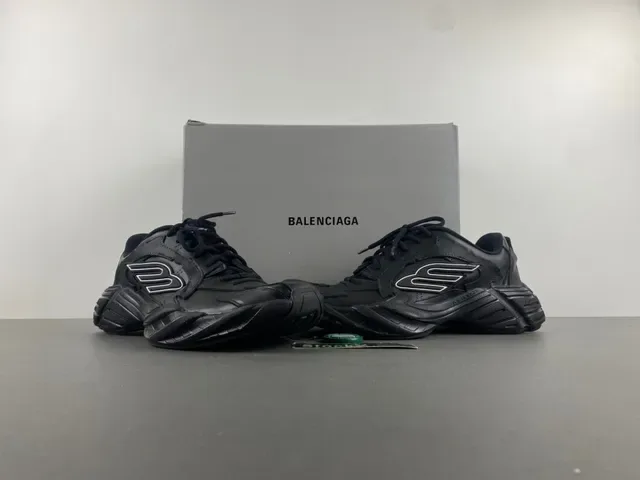 All-Black Sculpted Sole Lifestyle Sneaker 13