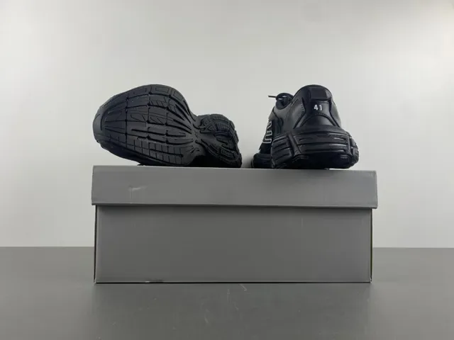 All-Black Sculpted Sole Lifestyle Sneaker 16