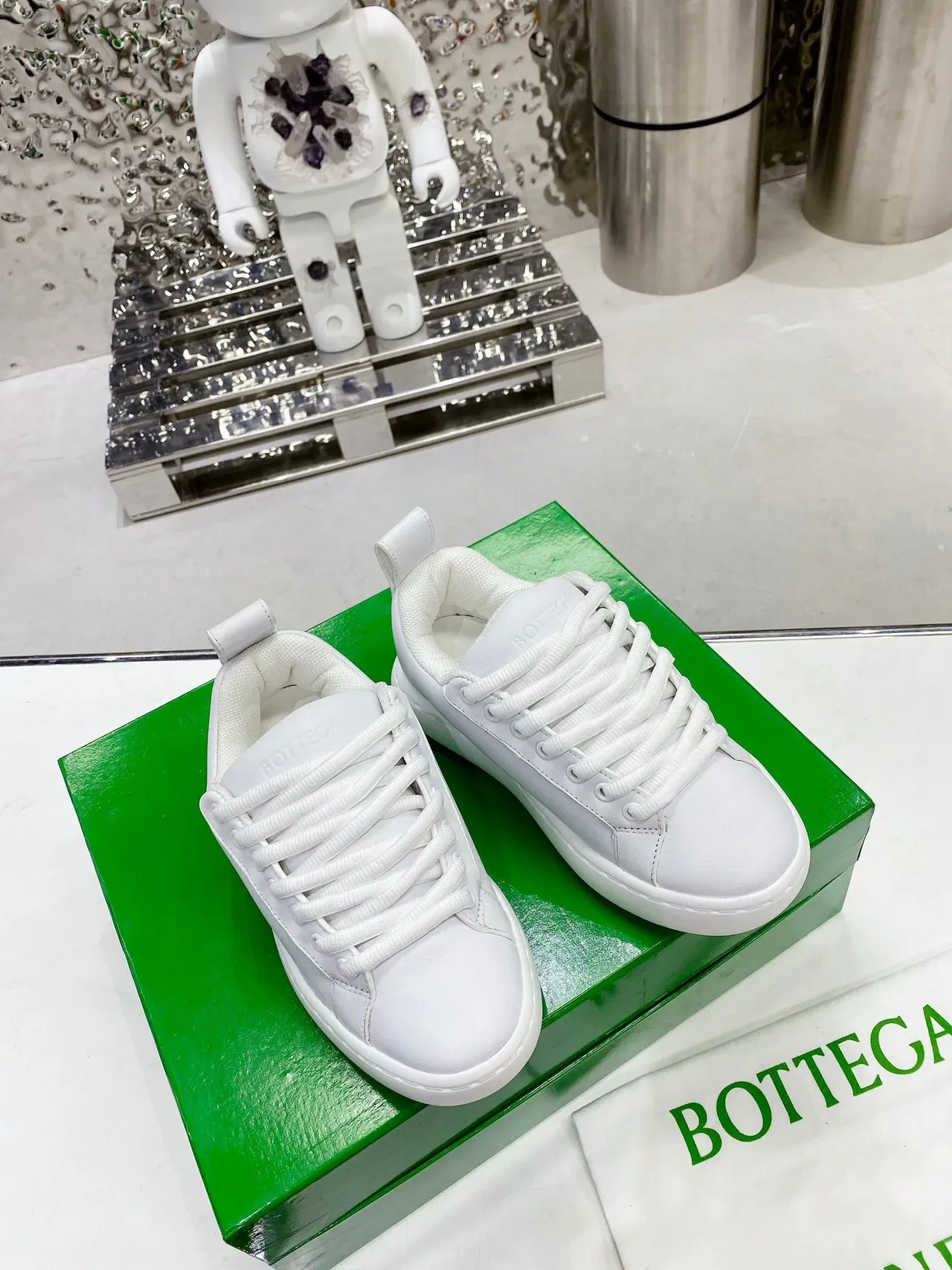 All-White Platform Lifestyle Sneaker 4