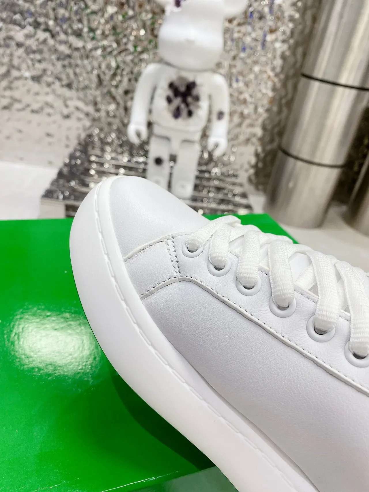 All-White Platform Lifestyle Sneaker 5