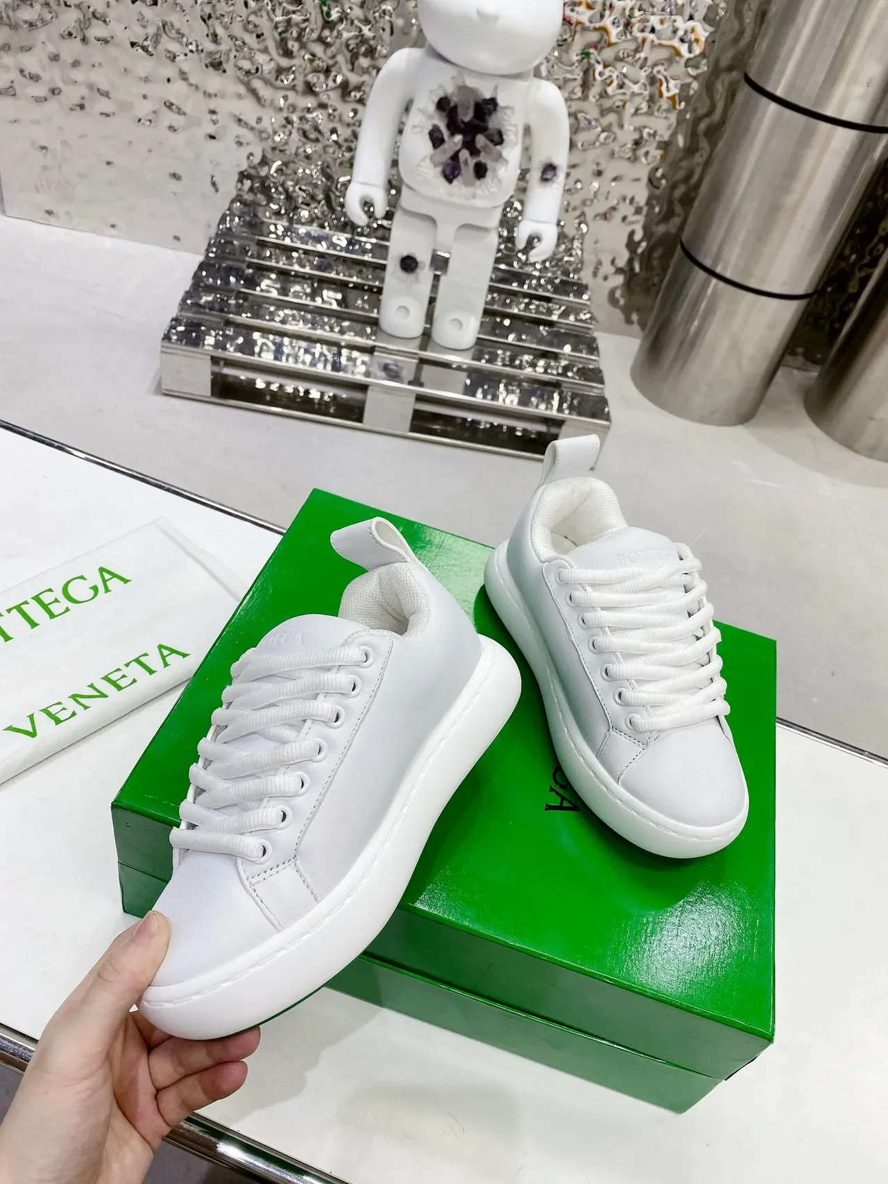 All-White Platform Lifestyle Sneaker 6