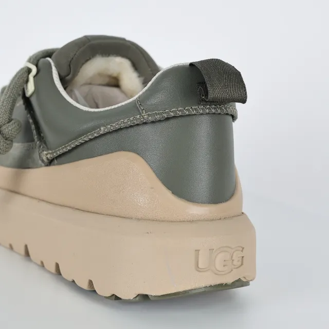 Army Green Beige Olive Suede And Leather Upper Platform Sole Chunky Sneakers 6