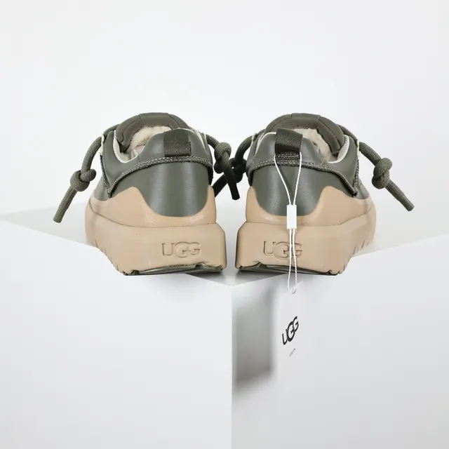 Army Green Beige Olive Suede And Leather Upper Platform Sole Chunky Sneakers 7