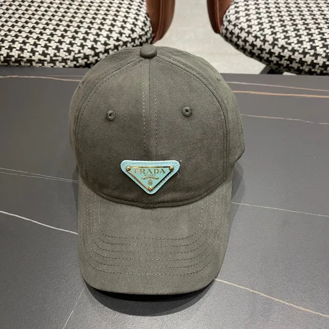 Army Green Gray Structured Six-Panel Crown Pre-Curved Brim Baseball Cap 3