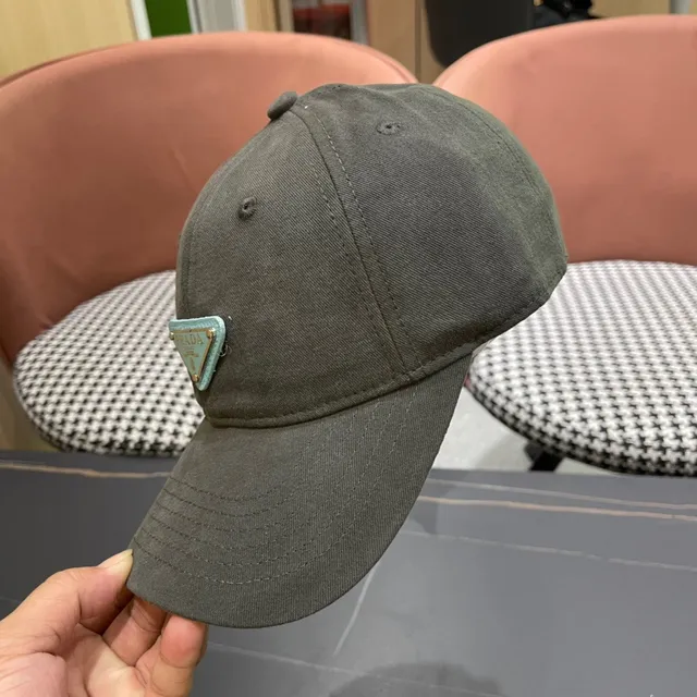 Army Green Gray Structured Six-Panel Crown Pre-Curved Brim Baseball Cap 8