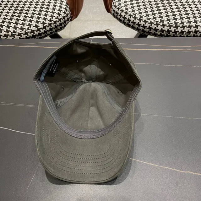 Army Green Gray Structured Six-Panel Crown Pre-Curved Brim Baseball Cap 10