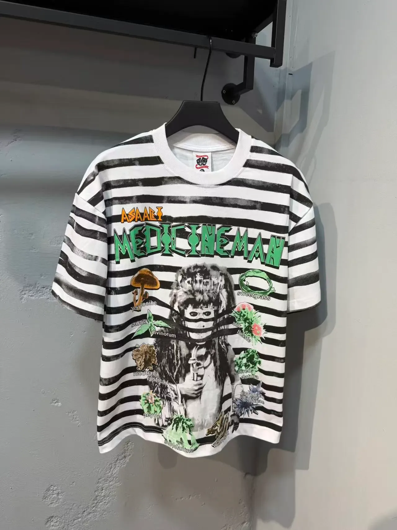 ASAALEI Mediceman Striped Graphic Print T-Shirt 5