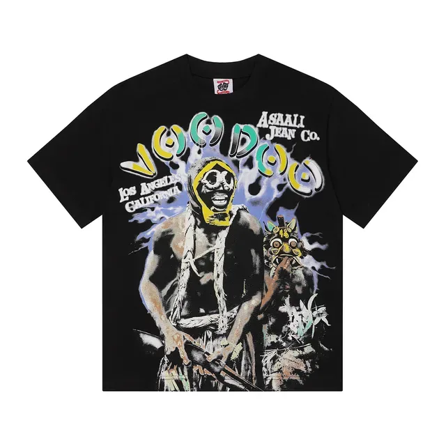 Asaali Jean Co Voodoo Los Angeles California Graphic T-Shirt 3