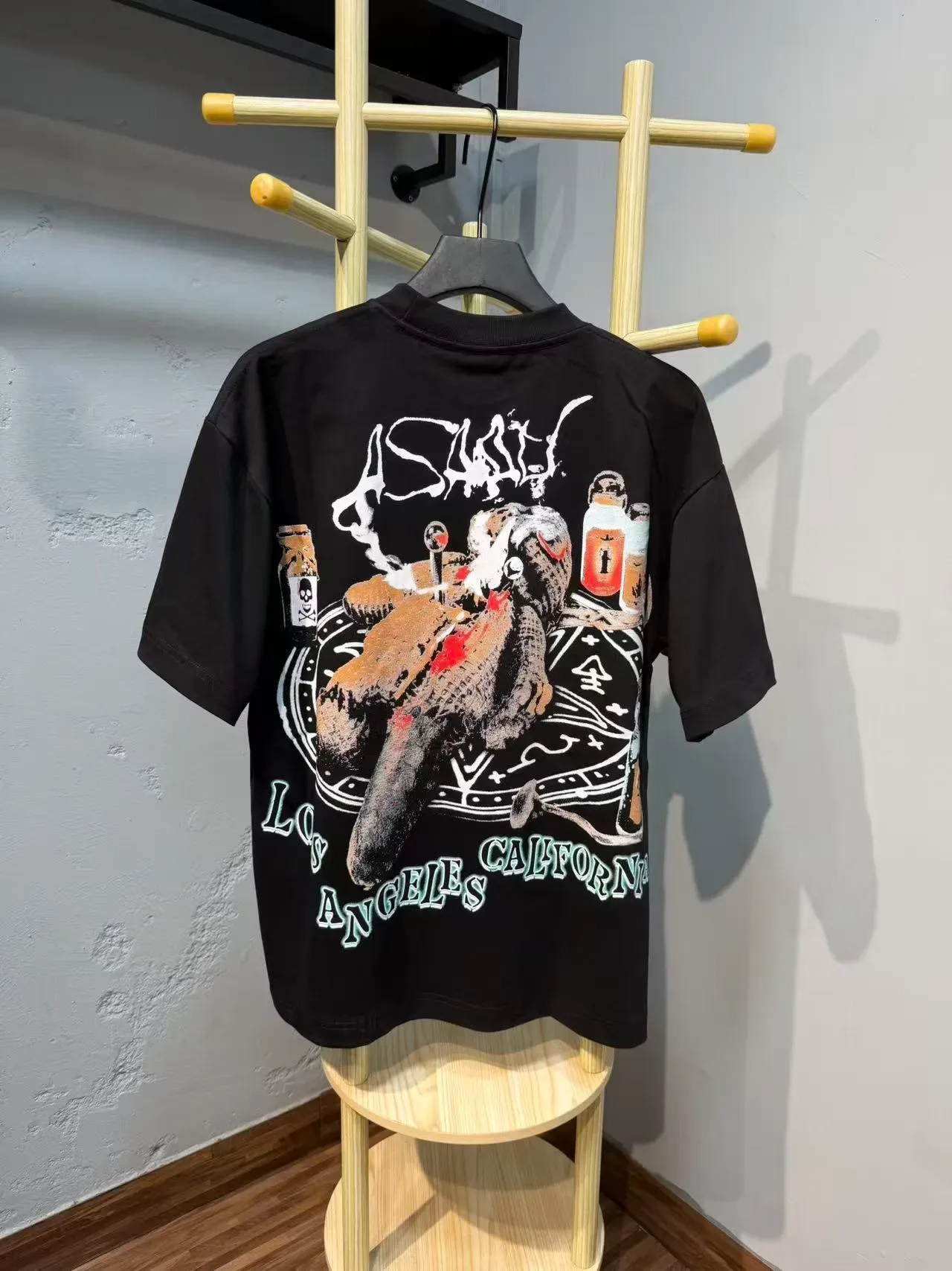 Asaali Jean Co Voodoo Los Angeles California Graphic T-Shirt 6