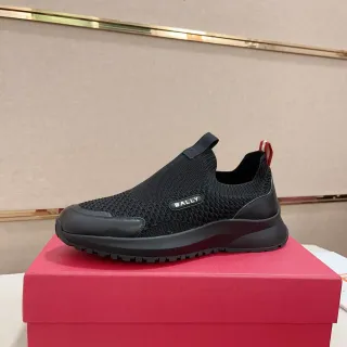 BALLY Knit Slip-On Black Lifestyle Sneakers
