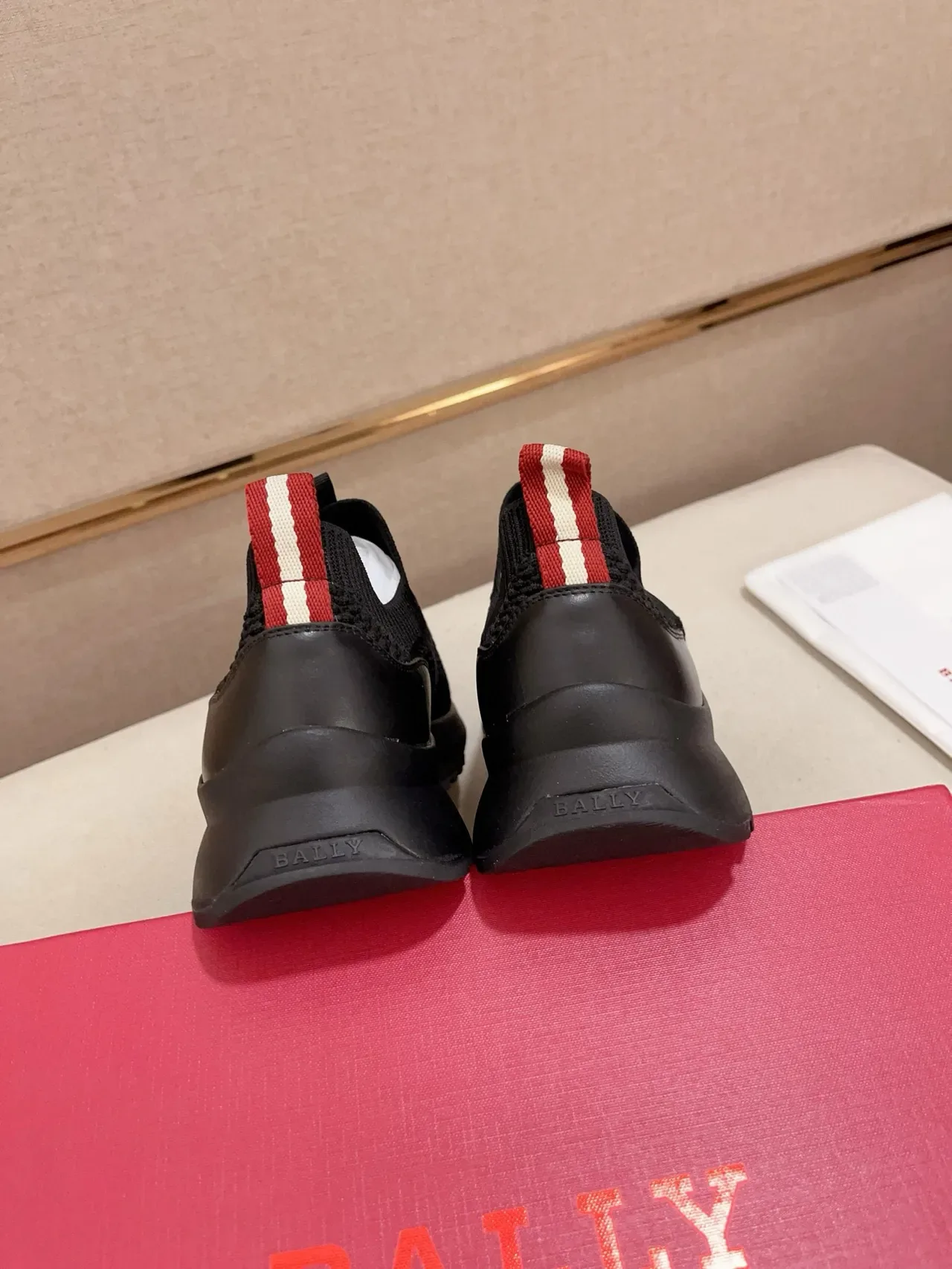 BALLY Knit Slip-On Black Lifestyle Sneakers 4