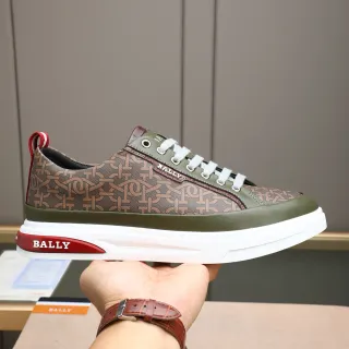 BALLY Tênis Lifestyle Monogramado de Textil e Couro Olive