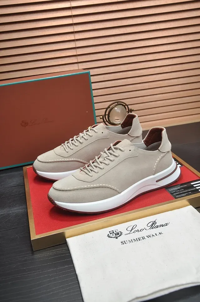 Beige Suede and White Lifestyle Sneaker 4