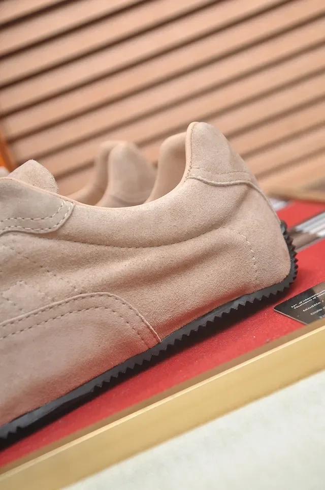 Beige Suede Low-Top Minimalist Sneaker 2