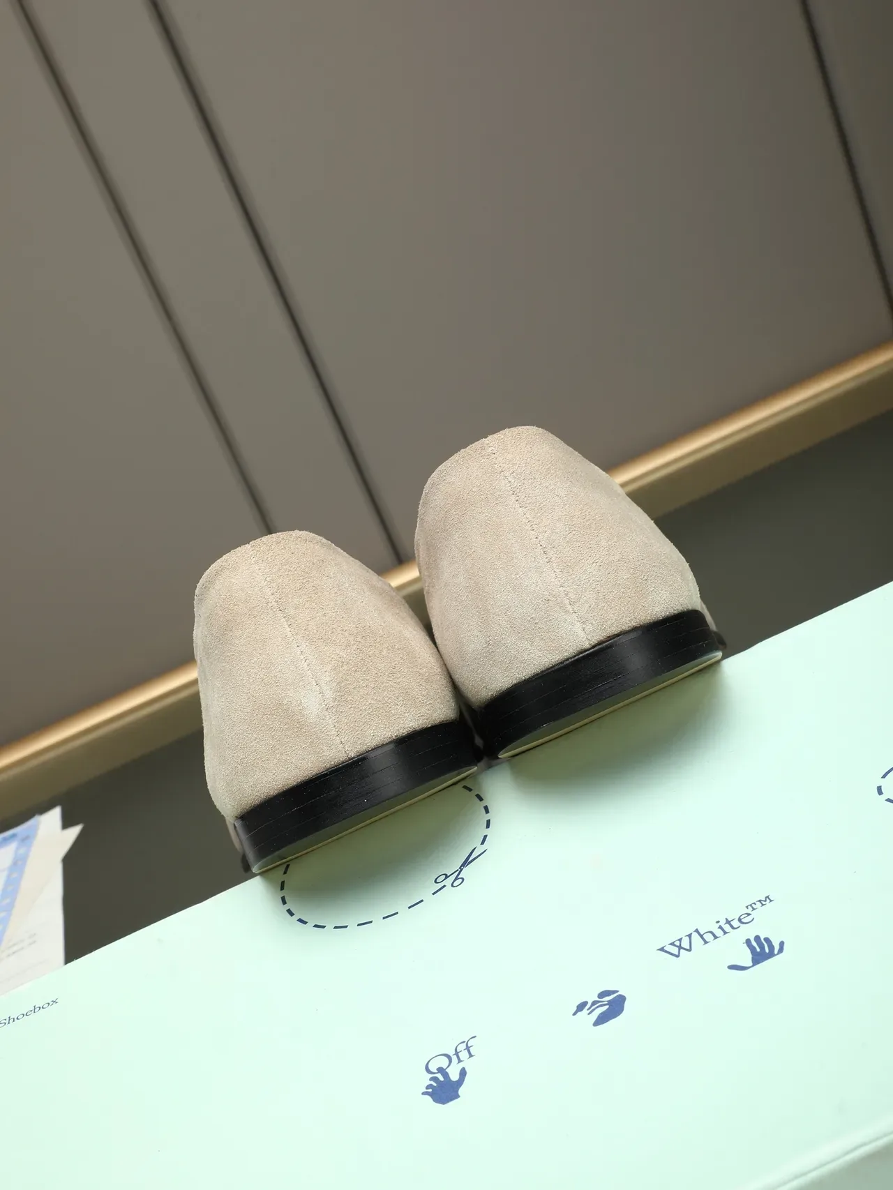Beige Suede Penny Strap Loafer 3