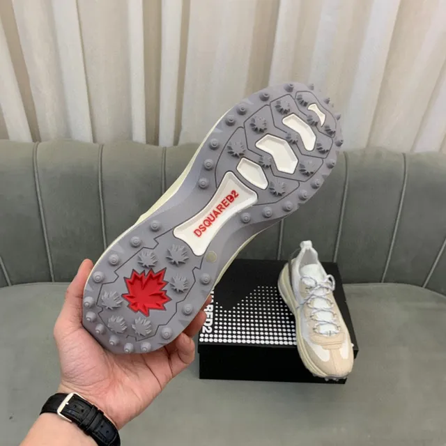 Beige White Sole Translucent Air Unit Chunky Sneakers 2