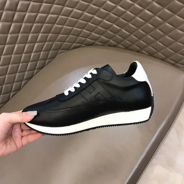 Black and White Leopard Graphic Leather Sneaker 3