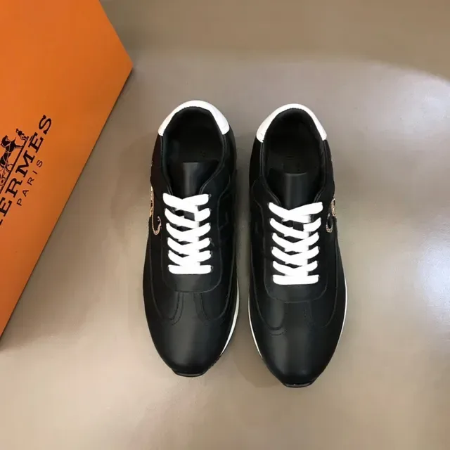 Black and White Leopard Graphic Leather Sneaker 9
