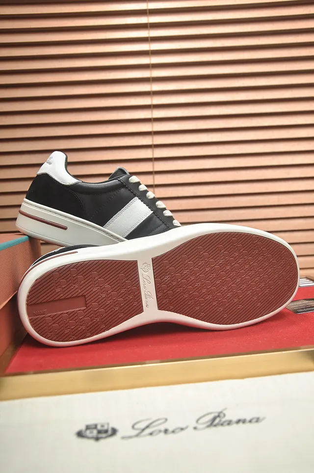 Black and White Panelled Low-Top Lifestyle Sneaker 3