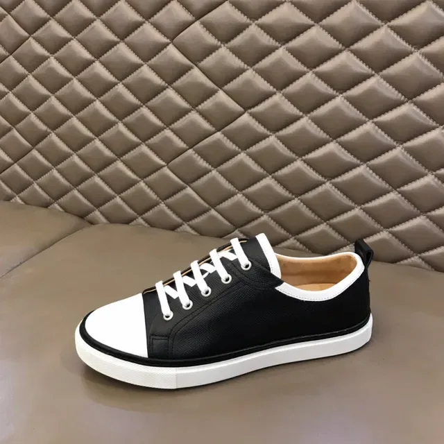 Black and White Two-Tone Low-Top Lace-Up Lifestyle Sneaker 5