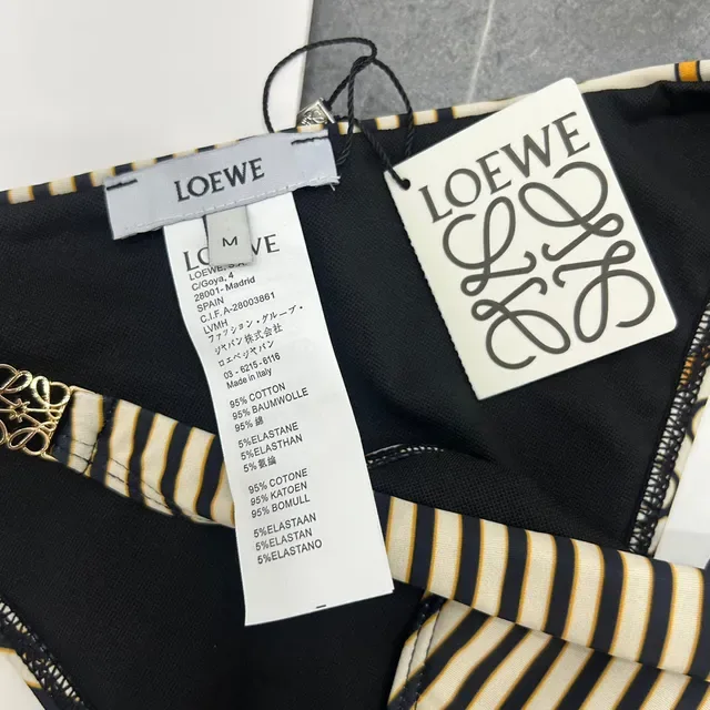 Black Beige Halter Triangle Top Side-Tie Briefs Swimwear 2