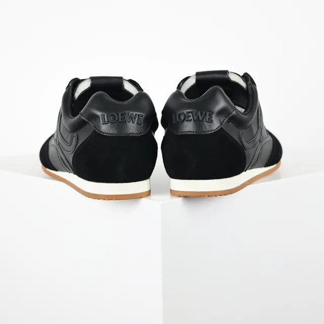 Black Brown Suede And Leather Upper Gum Rubber Toe Cap Sneakers 8