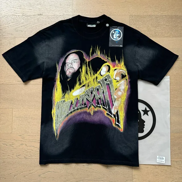 Black Oversized Double-Sided Graphic Print T-Shirt 9