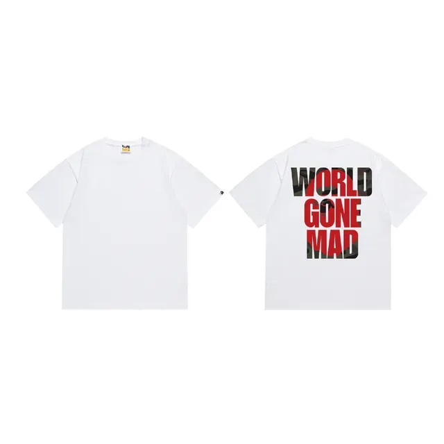 Black Red Graphic Print Bold Typography T-Shirt 4