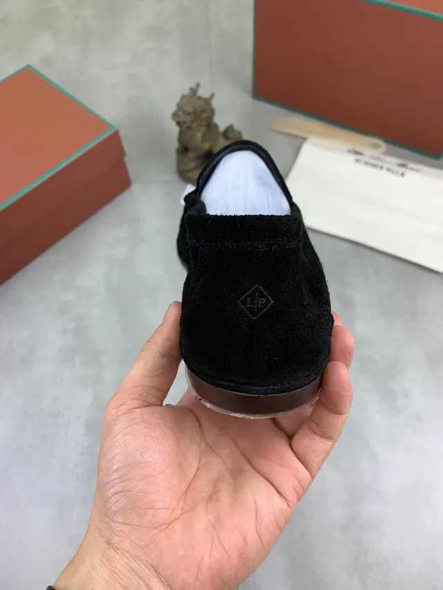 Black Suede Moc-Toe Slip-On Loafer 3