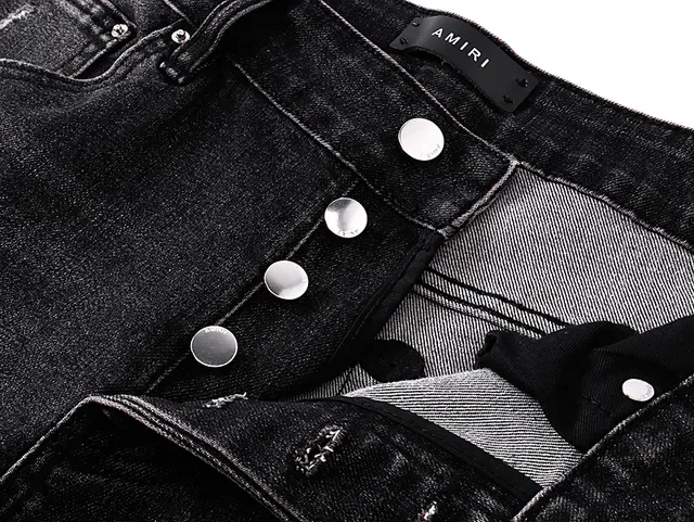 Black White Distressed Denim Embroidered Monogram Shorts 11