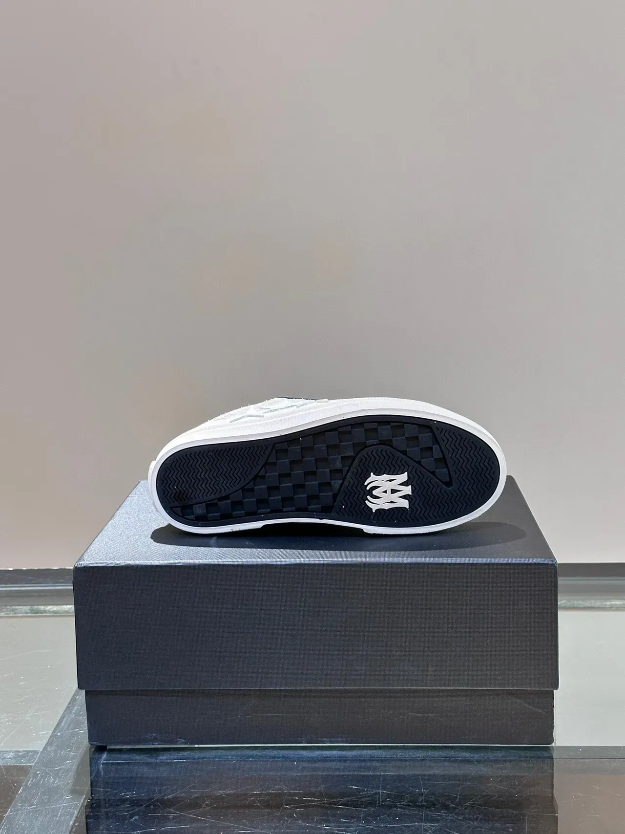 Black White Low-Top Panelled Suede And Textile Sneakers 9
