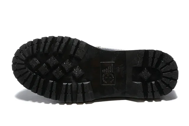 Black White Platform Sole Contrast Strap Loafer 4