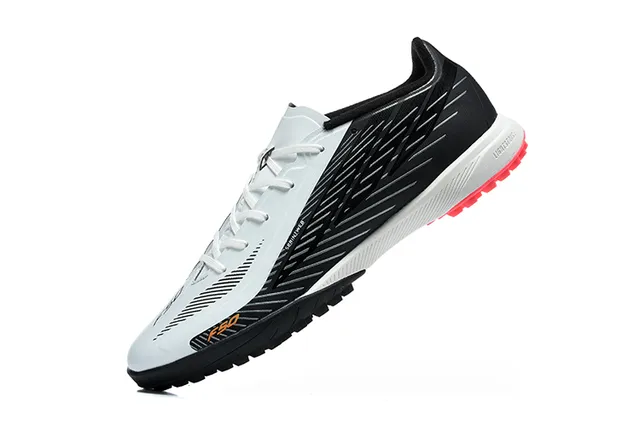 Black White Red Turf Soccer Shoes 4