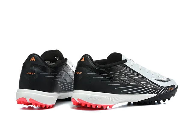 Black White Red Turf Soccer Shoes 5