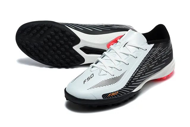 Black White Red Turf Soccer Shoes 6
