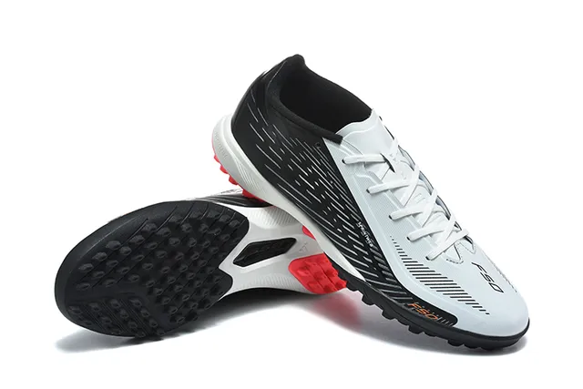 Black White Red Turf Soccer Shoes 7