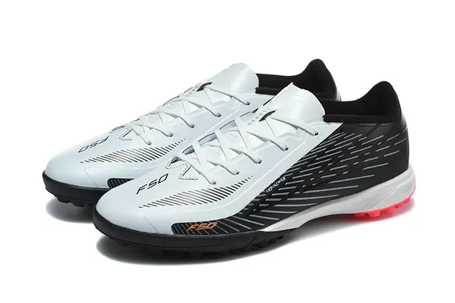Black White Red Turf Soccer Shoes 8