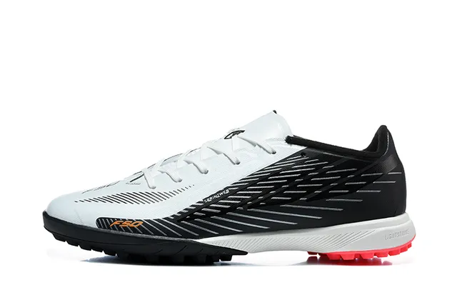 Black White Red Turf Soccer Shoes 10