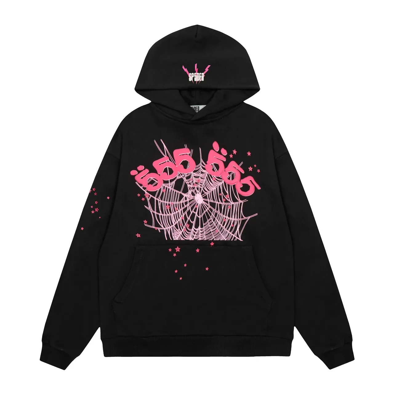 Blue Pink Oversized Fit Graphic-Print Tracksuit 5