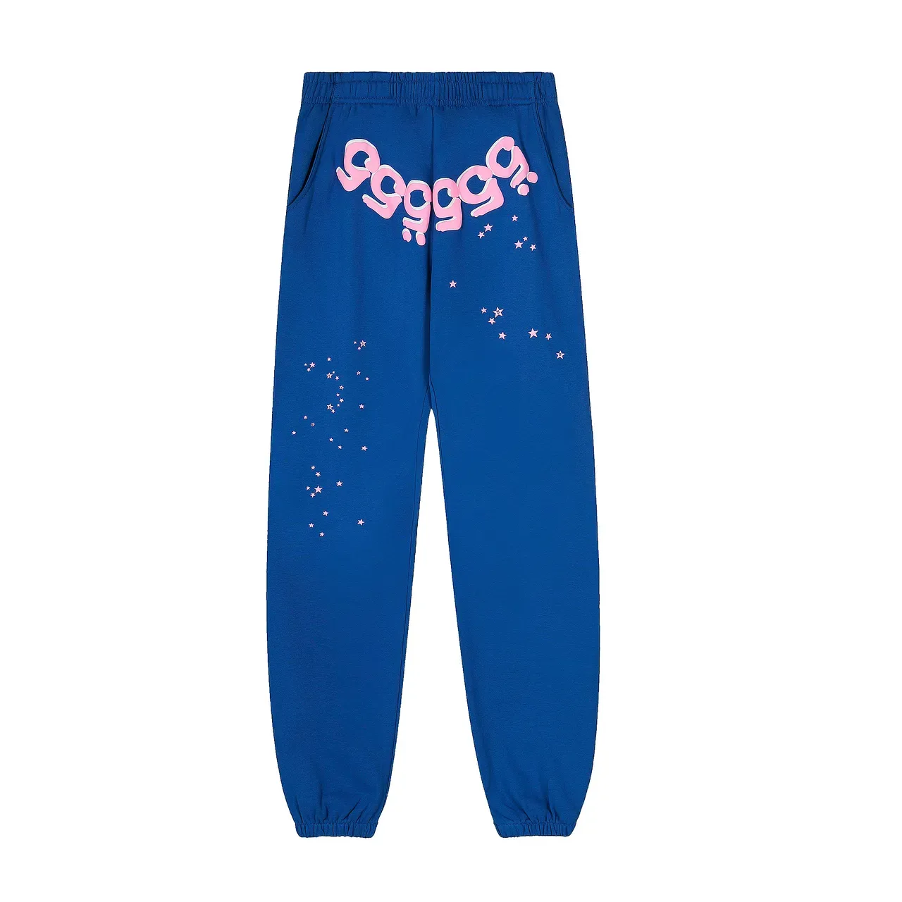 Blue Pink Oversized Fit Graphic-Print Tracksuit 12