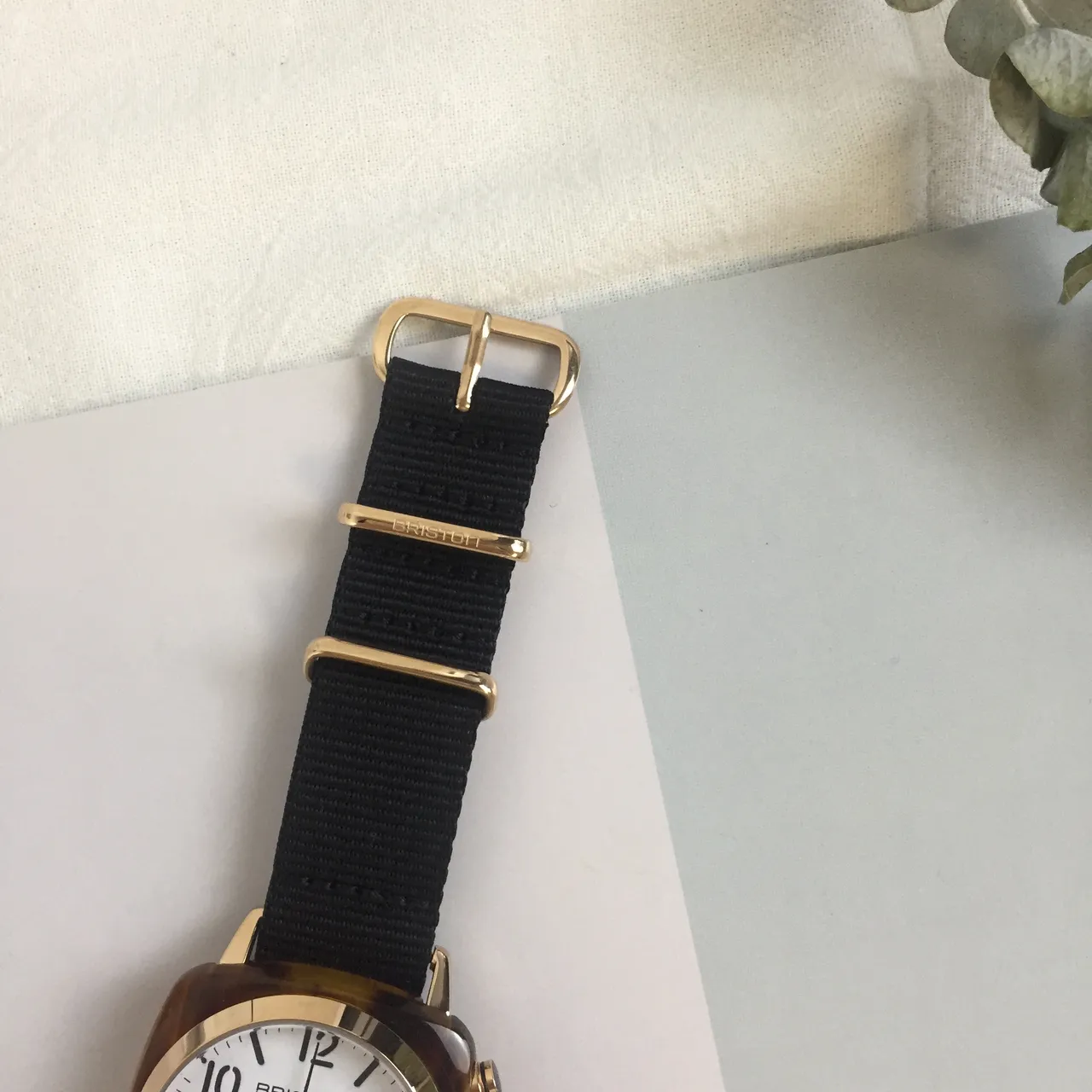 Briston Clubmaster Chronograph White Dial Black NATO Strap Mechanical Watch 7