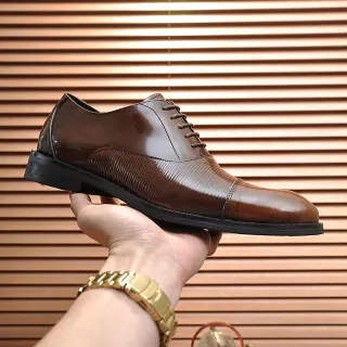 Brown Black Cap-Toe Two-Tone Oxford Shoes